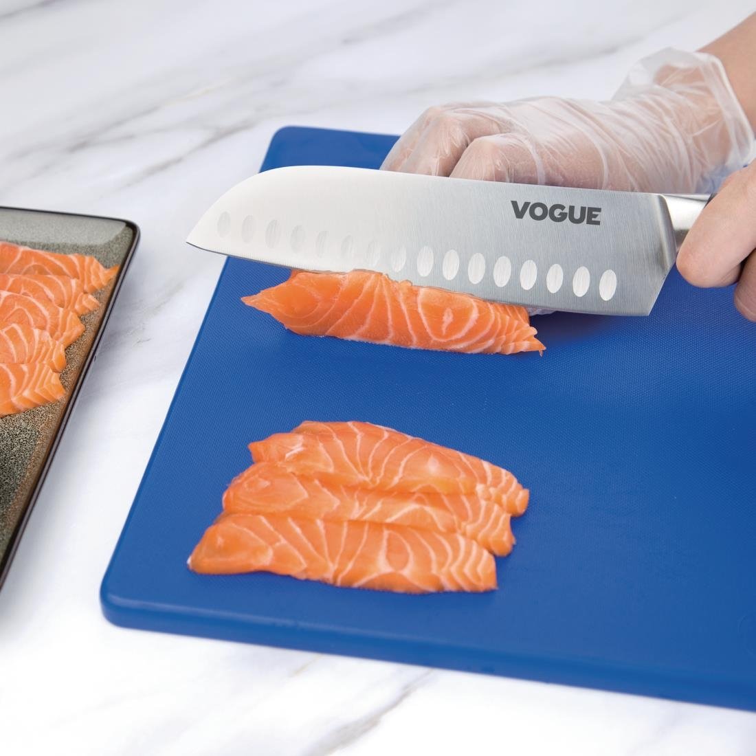 vogue soft grip santoku mes 18cm Vogue soft grip santoku mes 18cm