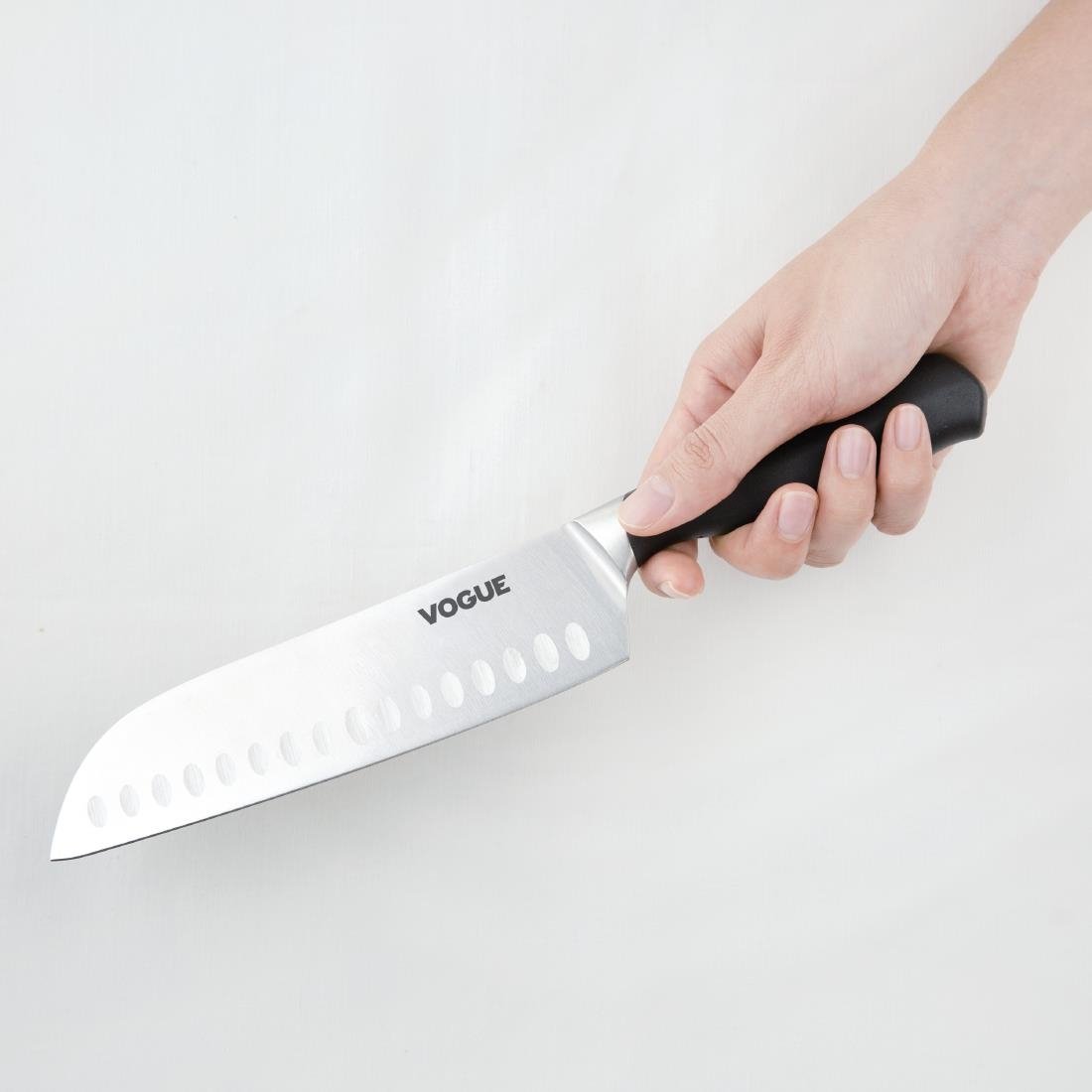 vogue soft grip santoku mes 18cm Vogue soft grip santoku mes 18cm