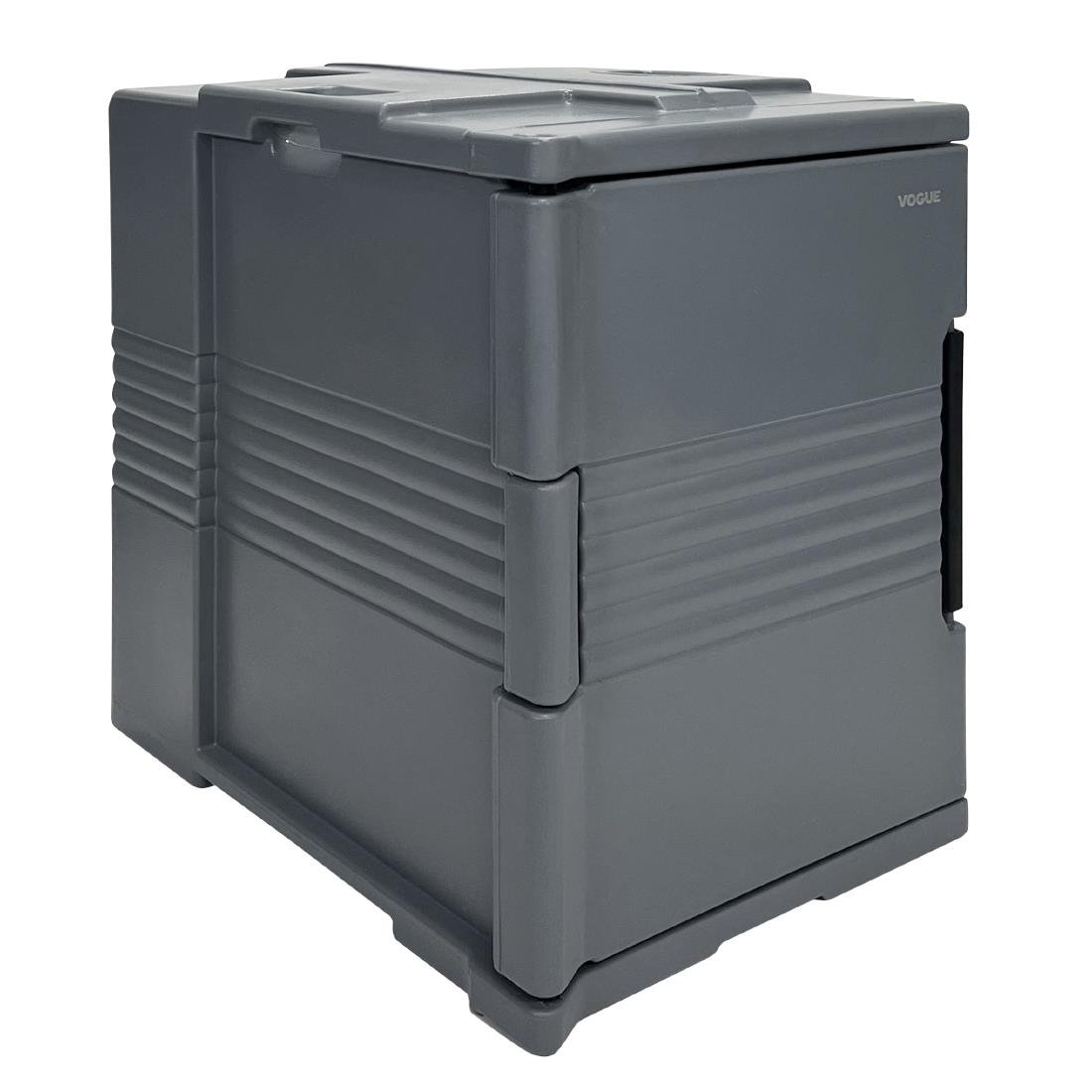 vogue thermo box 600 voorlader box zwart voor gn bak afmeting 465x610x630mm Vogue Thermo-Box 600 Voorlader Box Zwart Voor GN Bak Afmeting - 465X610x630mm