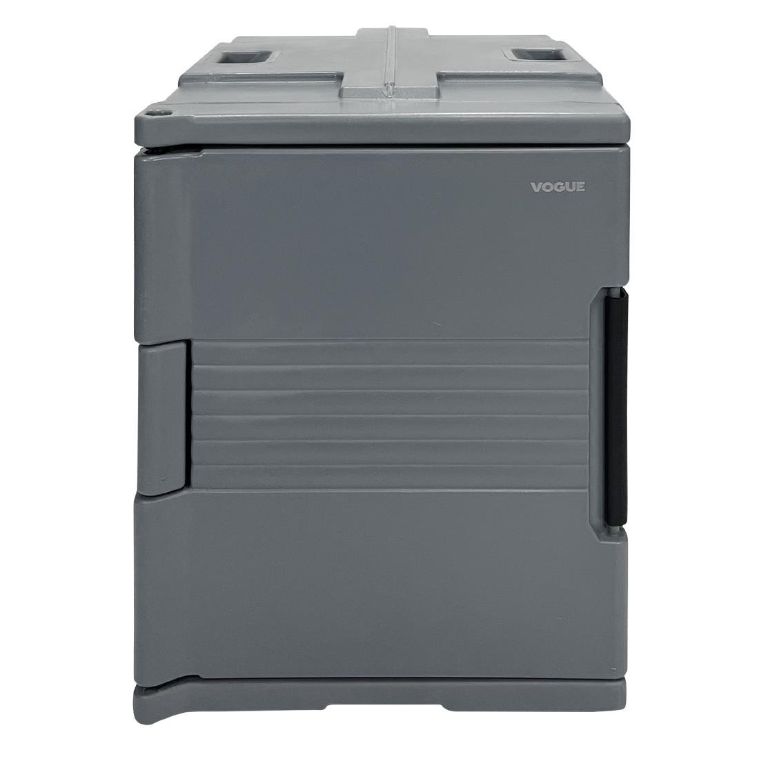 vogue thermo box 600 voorlader box zwart voor gn bak afmeting 465x610x630mm Vogue Thermo-Box 600 Voorlader Box Zwart Voor GN Bak Afmeting - 465X610x630mm