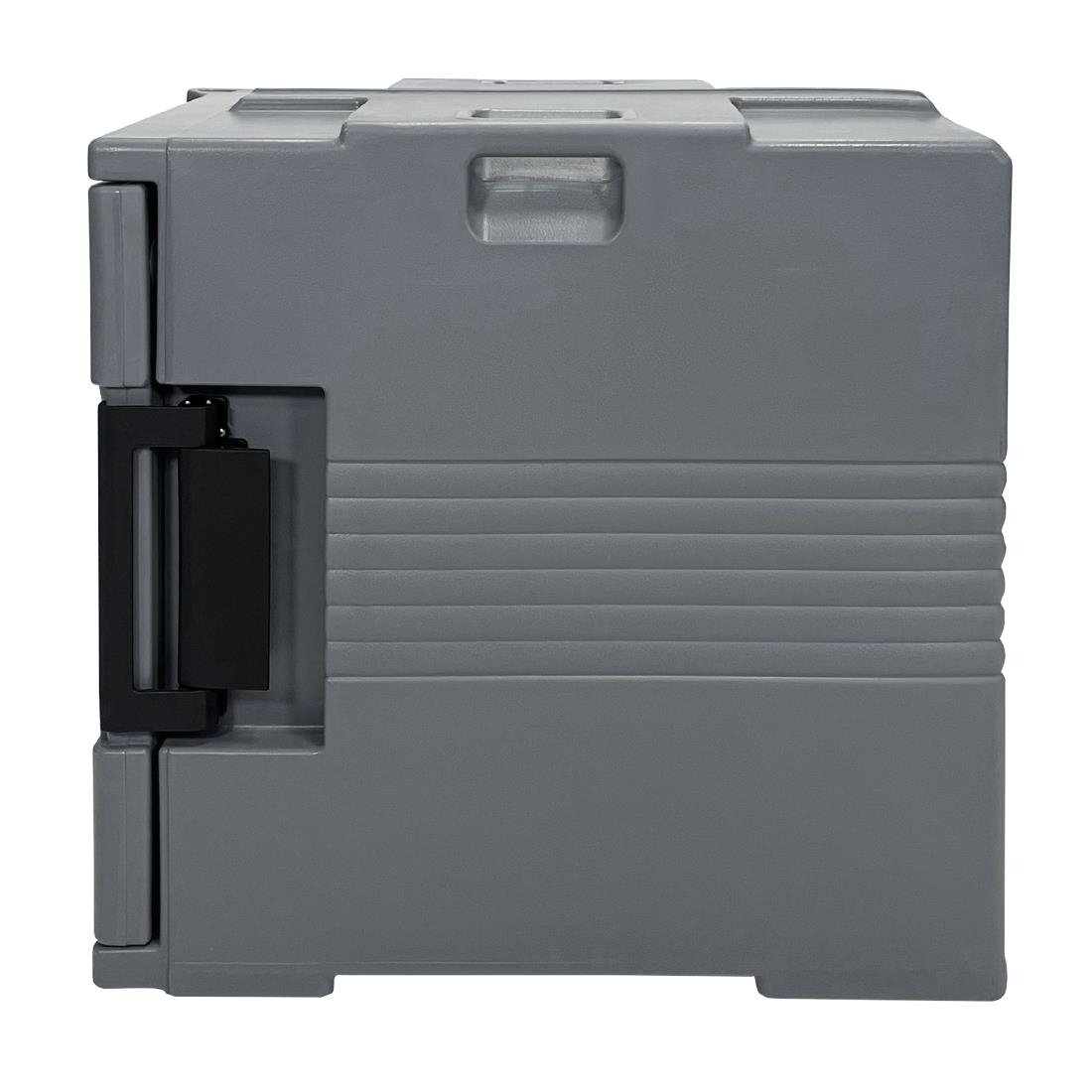 vogue thermo box 600 voorlader box zwart voor gn bak afmeting 465x610x630mm Vogue Thermo-Box 600 Voorlader Box Zwart Voor GN Bak Afmeting - 465X610x630mm