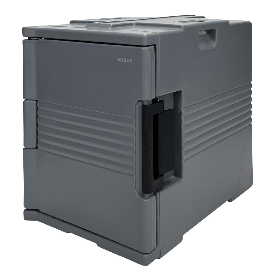 vogue thermo box 600 voorlader box zwart voor gn bak afmeting 465x610x630mm Vogue Thermo-Box 600 Voorlader Box Zwart Voor GN Bak Afmeting - 465X610x630mm