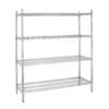 Vogue voorraadrek met 4 schappen 183x45,7cm