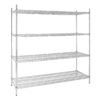 Vogue voorraadrek met 4 schappen 183x61cm