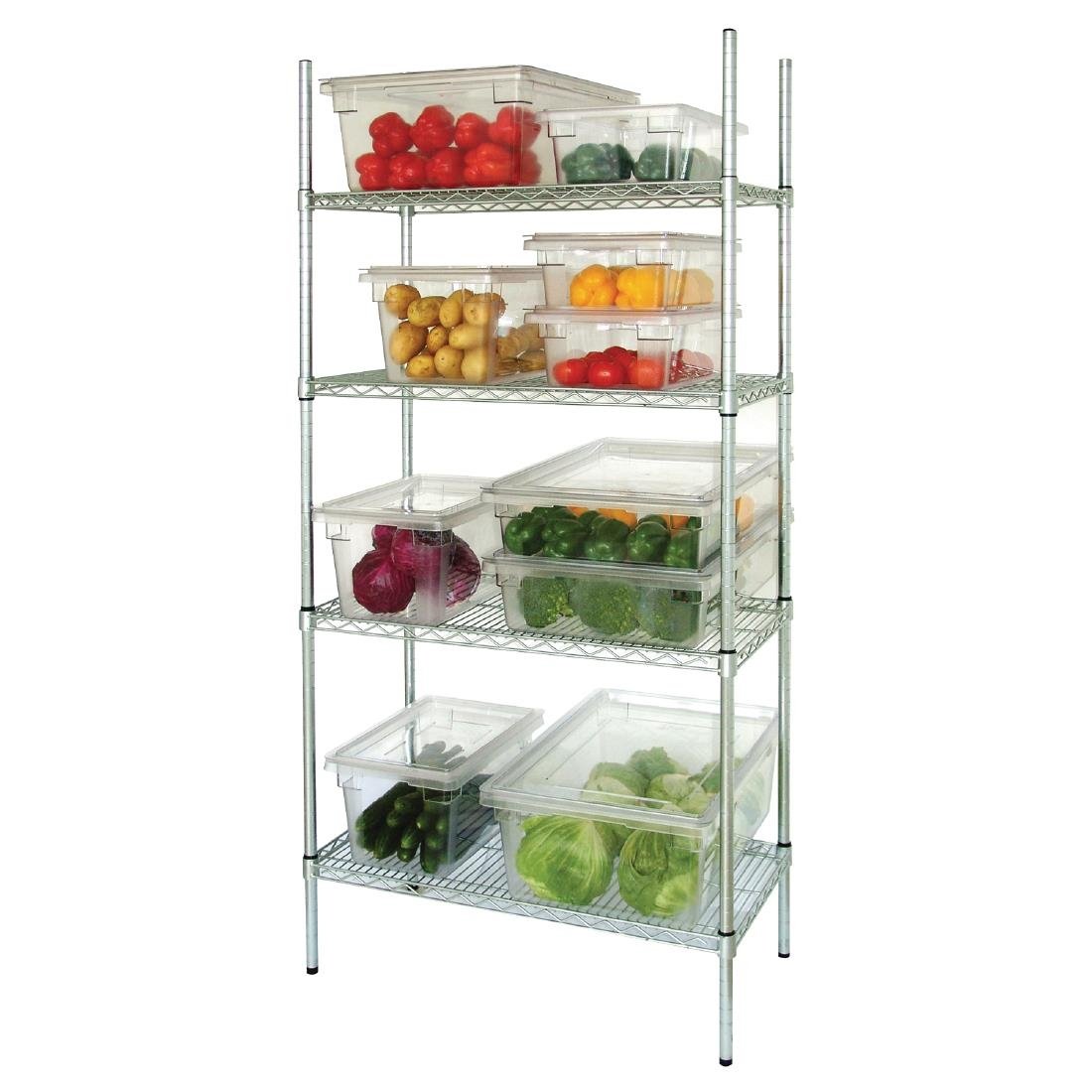 vogue voorrraadrek met 4 schappen 91,5x45,7cm Vogue voorrraadrek met 4 schappen 91,5x45,7cm