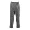Whites Easyfit Teflon unisex koksbroek met kleine ruit zwart-wit XS