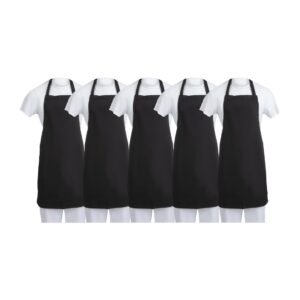 Whites Schort Polykatoen Zwart (5 stuks)
