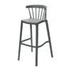 Windson polypropyleen barkruk groen (4 stuks)