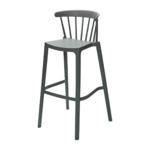 Windson polypropyleen barkruk groen (4 stuks)