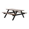 Bolero Acacia rechthoekige picknicktafel bankenset