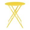 Bolero Perth zachtgele trottoirstijl ronde tafel 600 mm