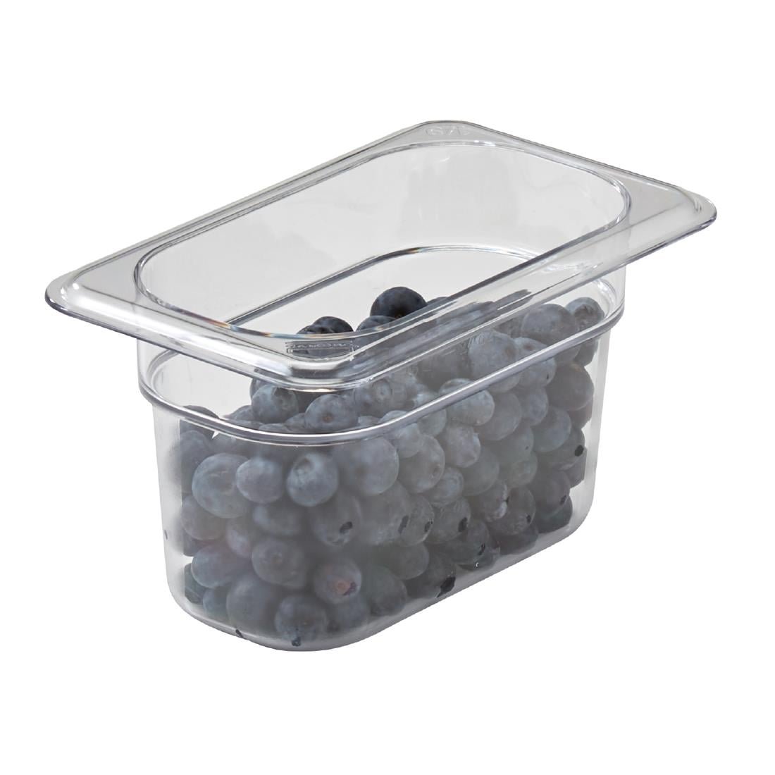 cambro polycarbonaat gastronormbak gn 1/9 100mm Cambro polycarbonaat gastronormbak GN 1/9 100mm