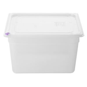 Hygiplas Click PP GN-bak 1/2 met deksel & 7 kleurclips 200 mm 11,7L (set van 4)