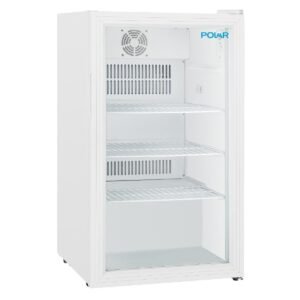 Polar C Series onderbouw displaykoelkast wit 90L